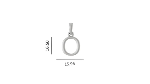 Sterling Silver (92.5% purity) precious Name pendant pure silver designer alphabet O locket