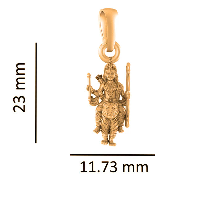 22 CT Gold Plated Silver (92.5% purity) God Ayyappa Pendant for Men and Women