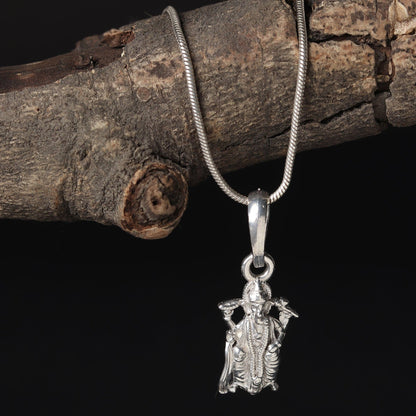 Vighnaharta Pendant : Embrace the Power of Ganesh (92.5% purity) God Ganesh Pendant for Men & Women Pure Silver Lord Ganapathy Locket for Good Health & Wealth