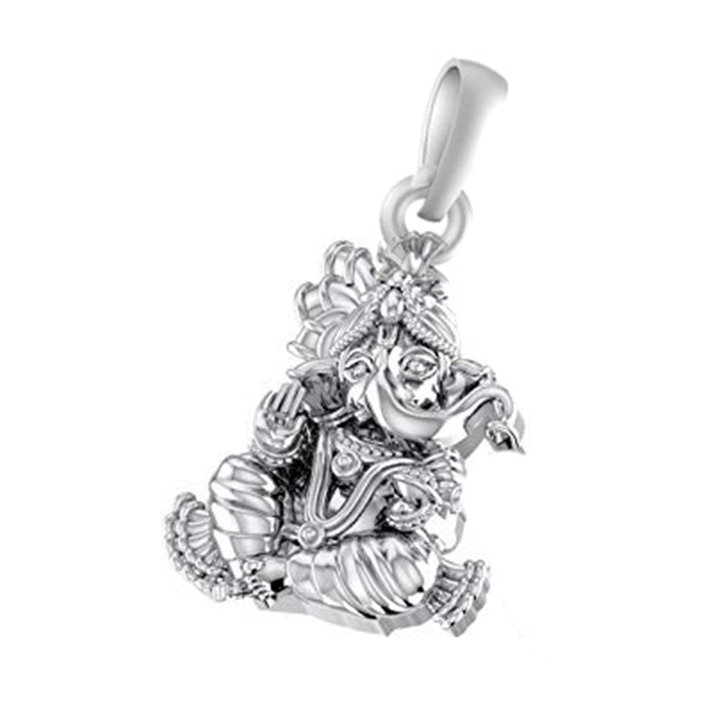 Sacred Style: Designer Ganesh Necklaces - 92.5% Pure God Ganesh Ganpati Pendant Locket For Kids and woman