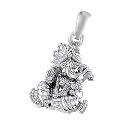 Sacred Style: Designer Ganesh Necklaces - 92.5% Pure God Ganesh Ganpati Pendant Locket For Kids and woman