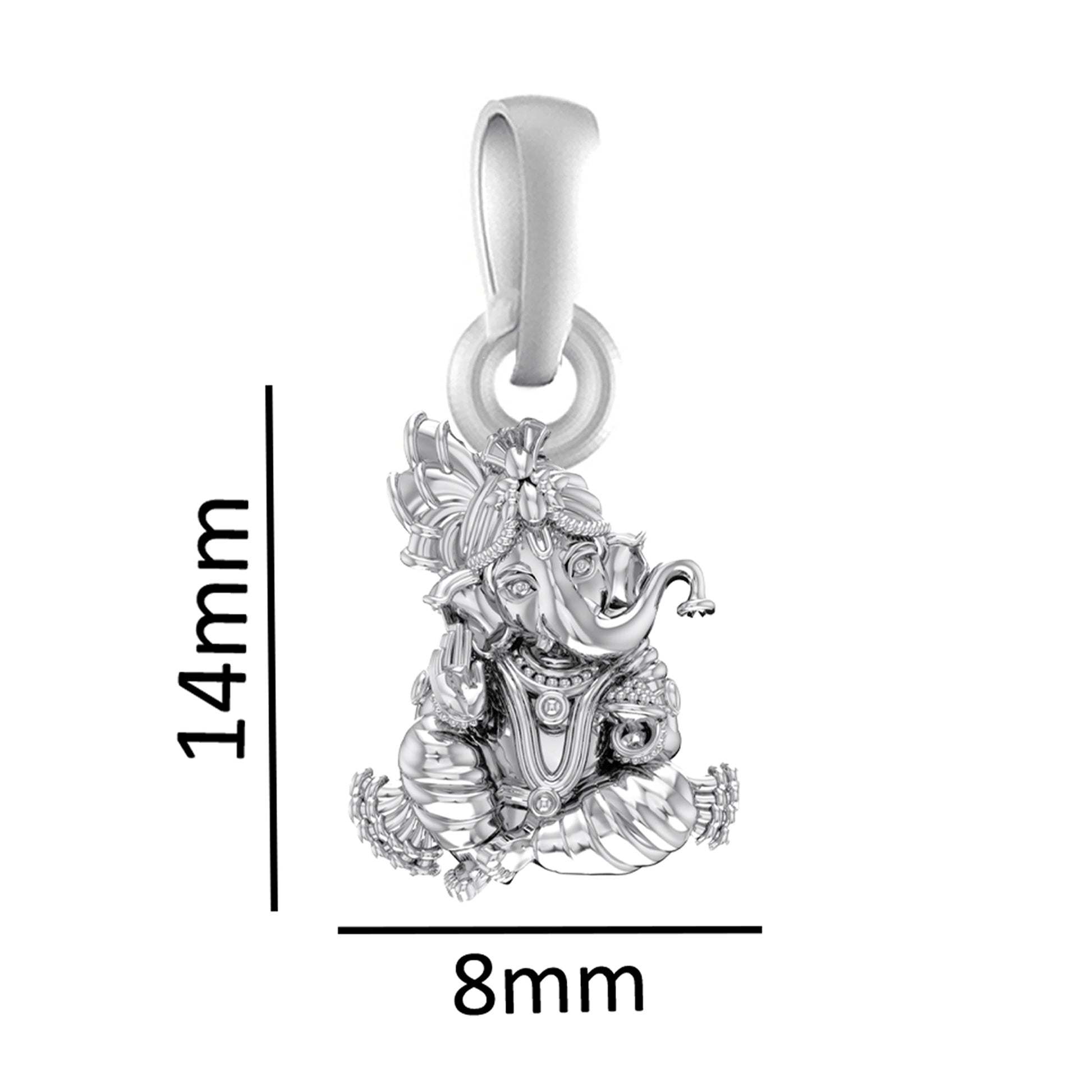 Sacred Style: Designer Ganesh Necklaces - 92.5% Pure God Ganesh Ganpati Pendant Locket For Kids and woman