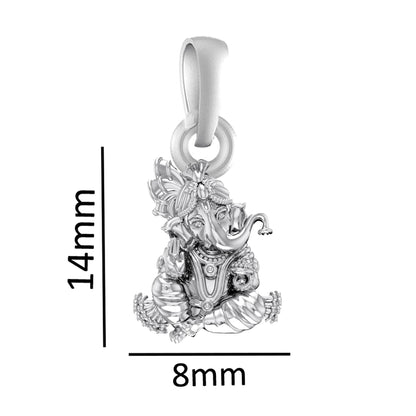 Sacred Style: Designer Ganesh Necklaces - 92.5% Pure God Ganesh Ganpati Pendant Locket For Kids and woman
