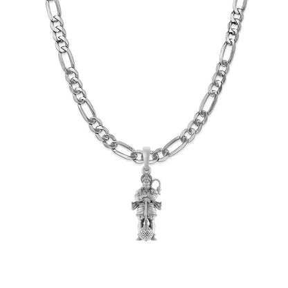 Hanuman Standing Pendant Protect, Empower, Inspire (92.5% purity) God Hanuman (Big Size) Pendant for Men Pure Silver Lord Bajrang Bali (Big Size) Locket for Good Health & Wealth - 1150