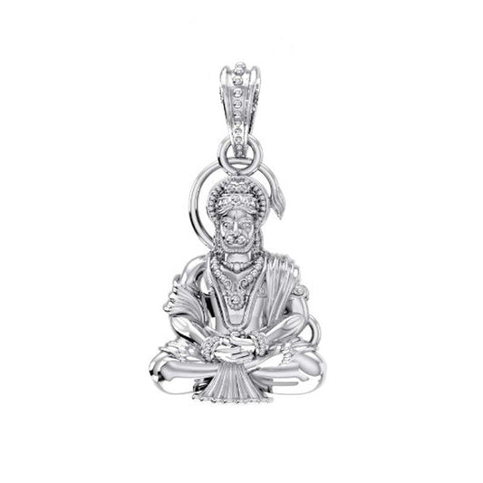 Hanuman Samadhi Pendant Wear the Power of Devotion's 92.5% Pure God Hanuman (Big Size) Pendant for Men and Boys