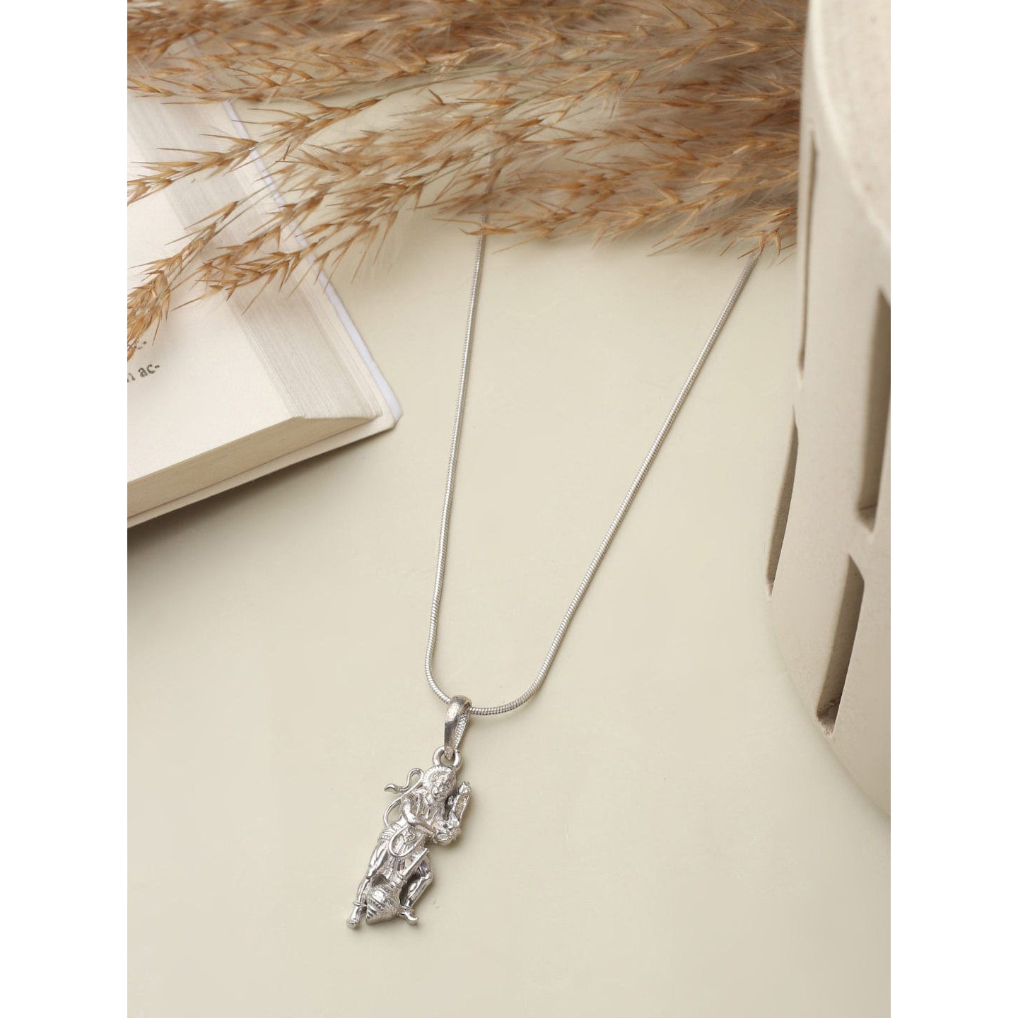 Hanuman in Graceful Posture Spiritual Locket Collection92.5% Pure God Hanuman (Big Size) Pendant for Men and Boys