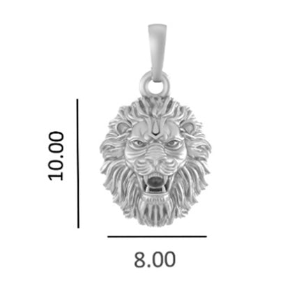 Narasimha Pendant: Embrace Divine Protection and Fearlessness (92.5% purity) Lion Pendant for Men & Women Pure Silver Locket