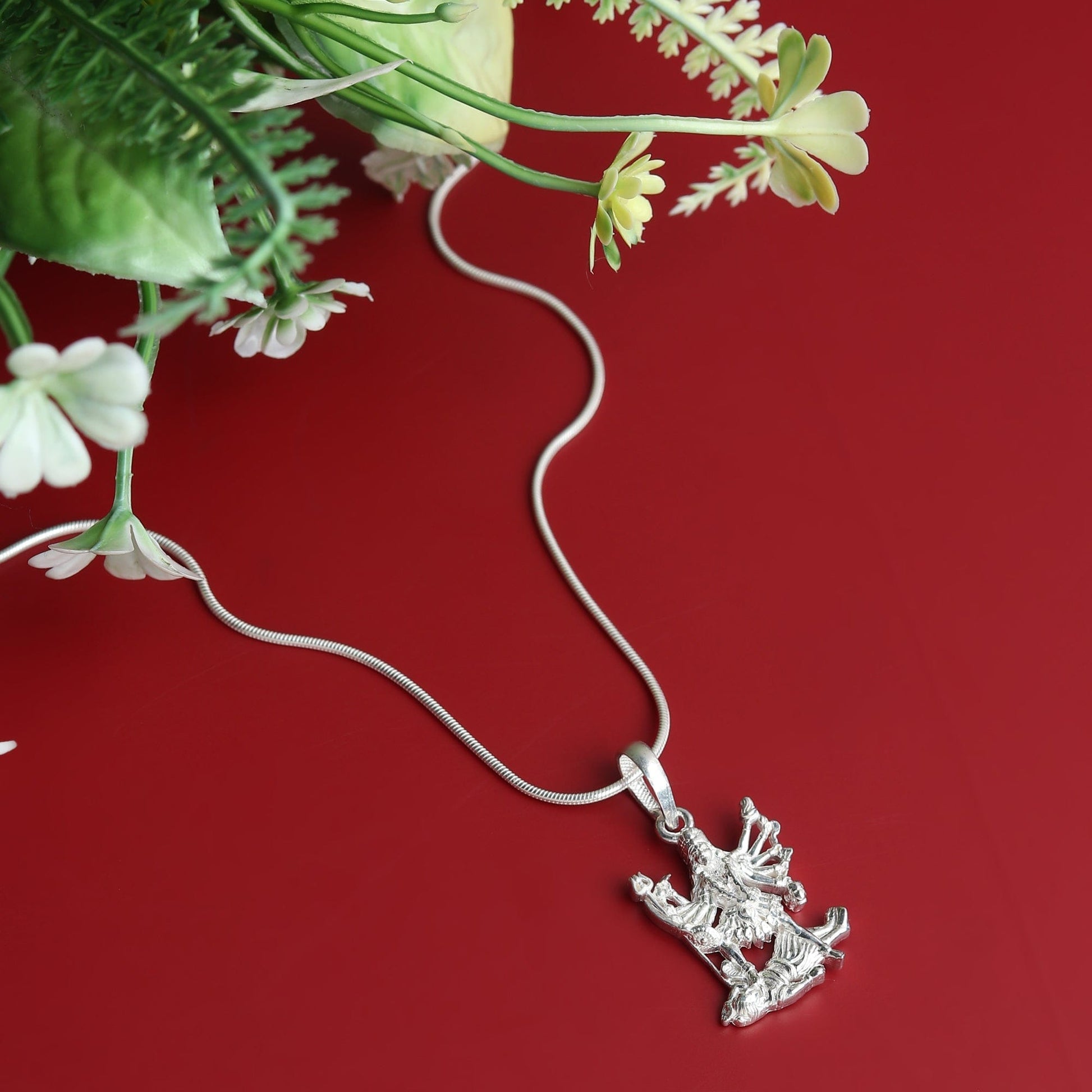 Embrace the Power of Maa Kaali - Pendant for Protection (92.5% purity) Maa Kali Pendant for Men & Women Pure Silver Locket