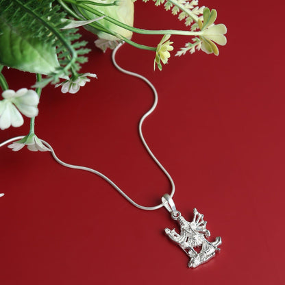 Embrace the Power of Maa Kaali - Pendant for Protection (92.5% purity) Maa Kali Pendant for Men & Women Pure Silver Locket