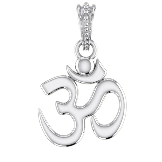 Spiritual OM Pendant: A Symbol of Harmony and Enlightenment (92.5% purity) OM Pendant for Men & Women Pure Silver Locket