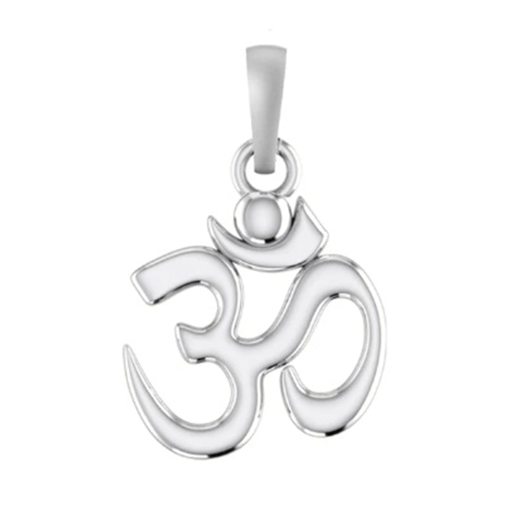 The Power of OM: Spiritual Pendant for Inner Peace (92.5% purity) OM Pendant for Men & Women Pure Silver Locket