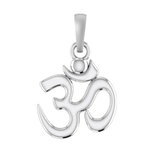 The Power of OM: Spiritual Pendant for Inner Peace (92.5% purity) OM Pendant for Men & Women Pure Silver Locket