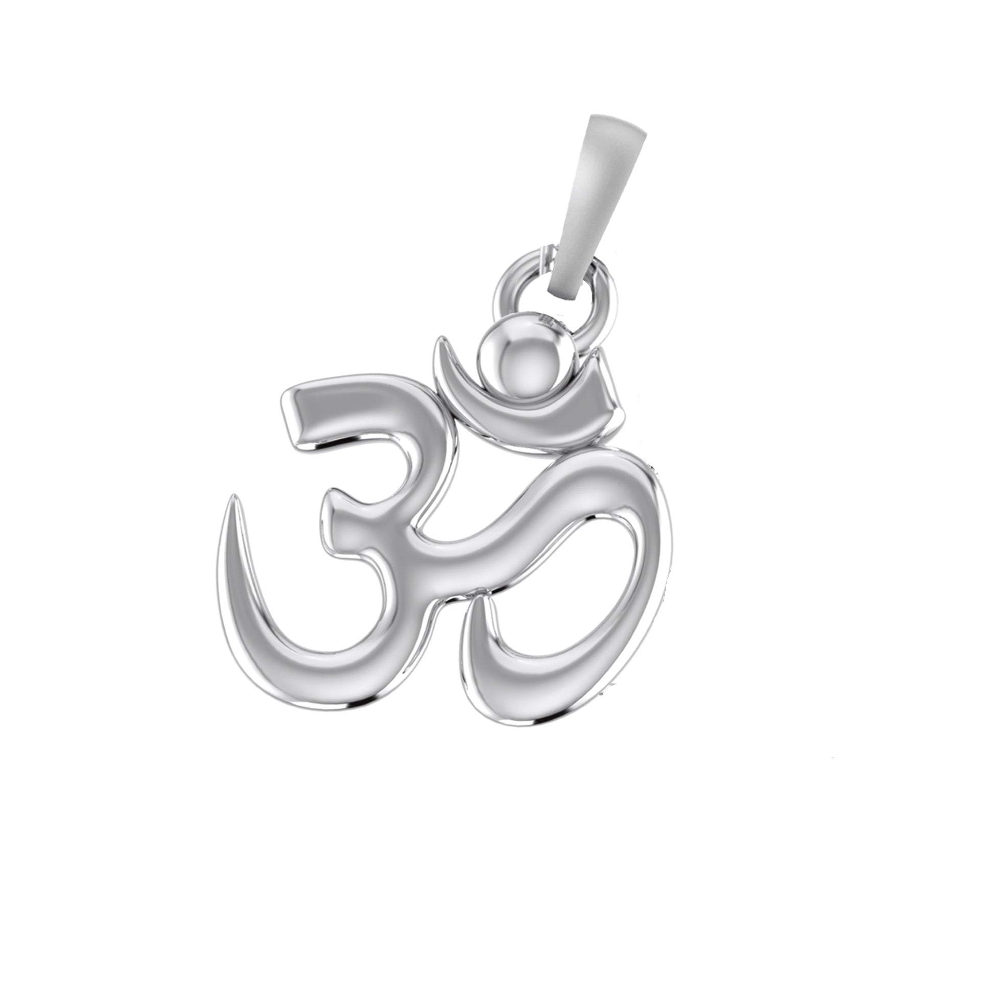 The Power of OM: Spiritual Pendant for Inner Peace (92.5% purity) OM Pendant for Men & Women Pure Silver Locket