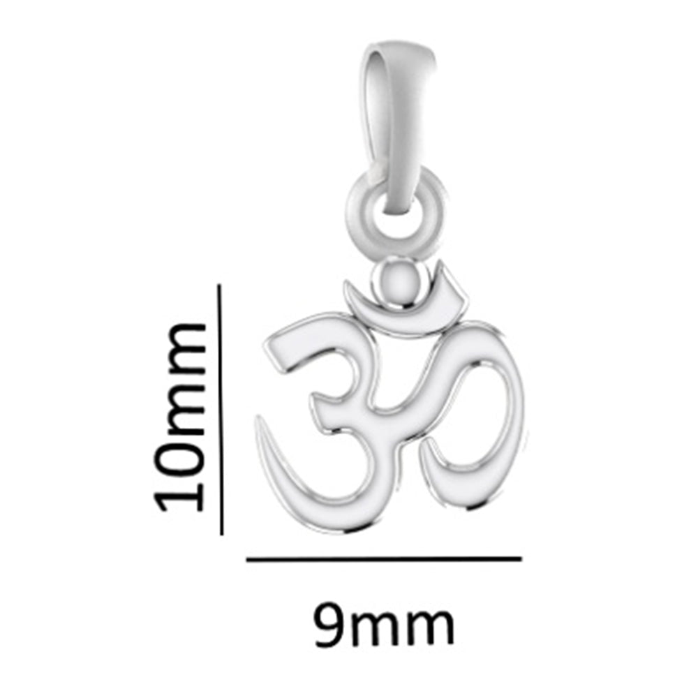 The Power of OM: Spiritual Pendant for Inner Peace (92.5% purity) OM Pendant for Men & Women Pure Silver Locket