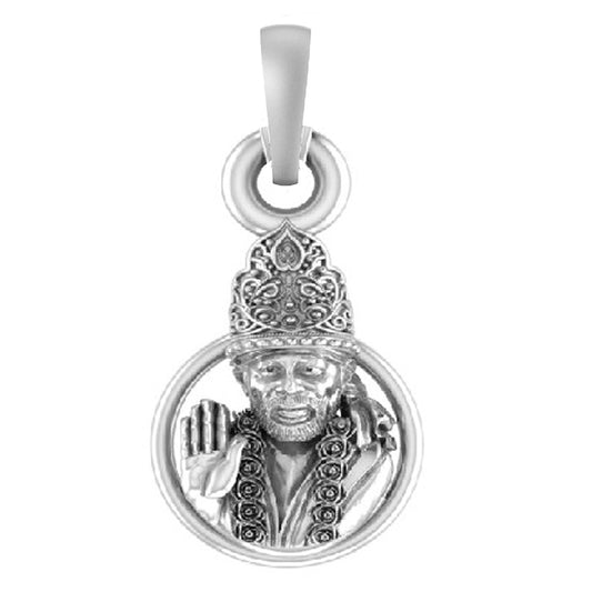 Sai Baba Pendant: A Sacred Blessing of Love and Peace (92.5% purity) Sai Baba Pendant for Men & Women Pure Silver Locket