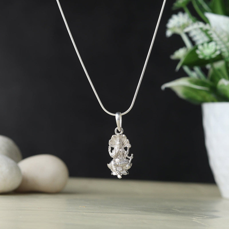 Divine Serpent Grace: Vishnu & Sheshnaag Pendant92.5% Pure God Vishnu Pendant (Big Size) for Men & Women