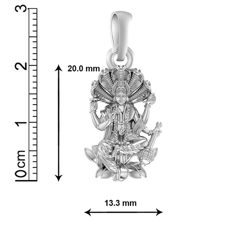Divine Serpent Grace: Vishnu & Sheshnaag Pendant92.5% Pure God Vishnu Pendant (Big Size) for Men & Women