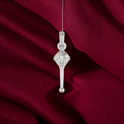 Hanuman’s Power in Silver Premium Gada Collection - 92.5% Pure Silver - God Hanuman Gada Pendant (Big size) - Symbol of Devotion: Hanuman's Sacred Gada