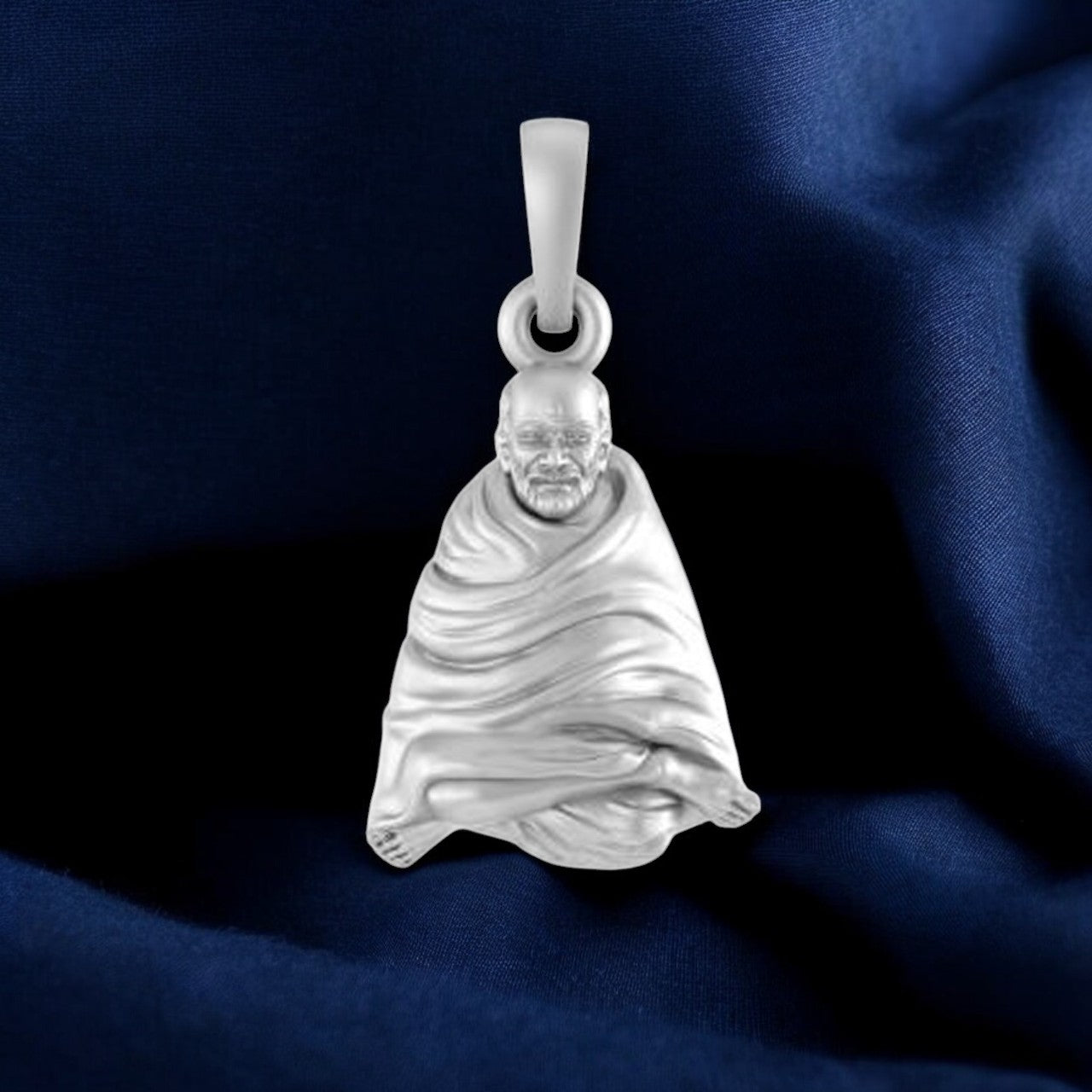 92.5% Pure Sterling Silver Neem Karoli Baba Pendant for Men & Women