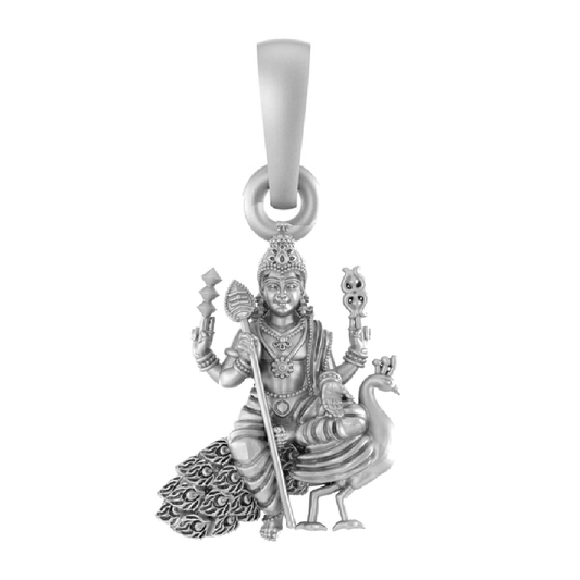 Divine Armor: Kartikeya Pendant for Protection & Strength92.5% Pure God Kartikeya (Big Size) Pendant for Men & Women