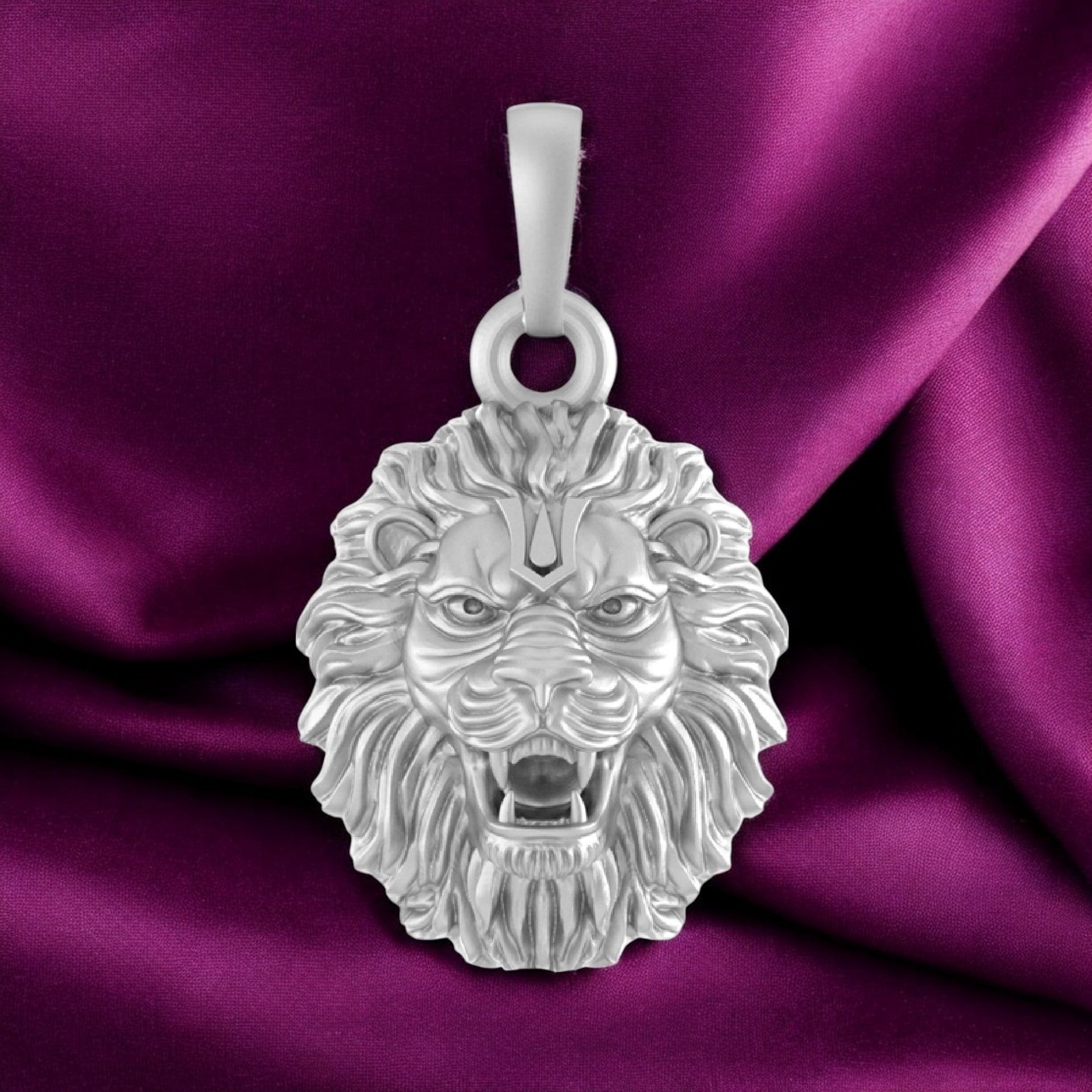 Narasimha Pendant: Wear the Strength of Vishnu's Avatar (92.5% purity) Lion Pendant for Men & Women Pure Silver Locket