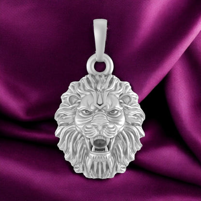Narasimha Pendant: Wear the Strength of Vishnu's Avatar (92.5% purity) Lion Pendant for Men & Women Pure Silver Locket