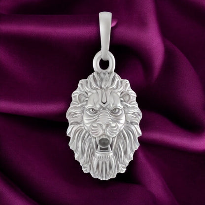 Narasimha Pendant: Embrace Divine Protection and Fearlessness (92.5% purity) Lion Pendant for Men & Women Pure Silver Locket