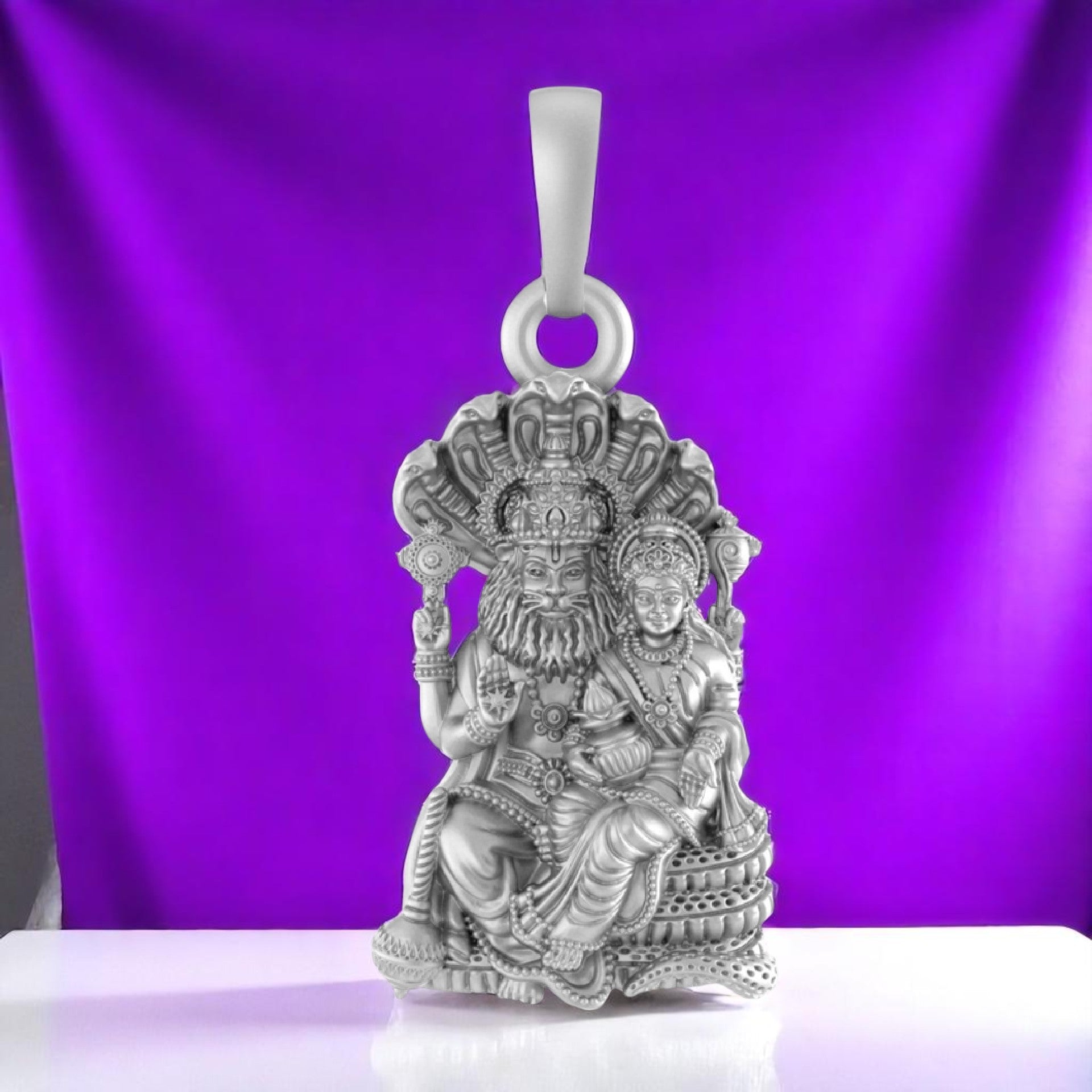 Sterling Silver (92.5% purity) Narsima Pendant for Men & Women Pure Silver Locket