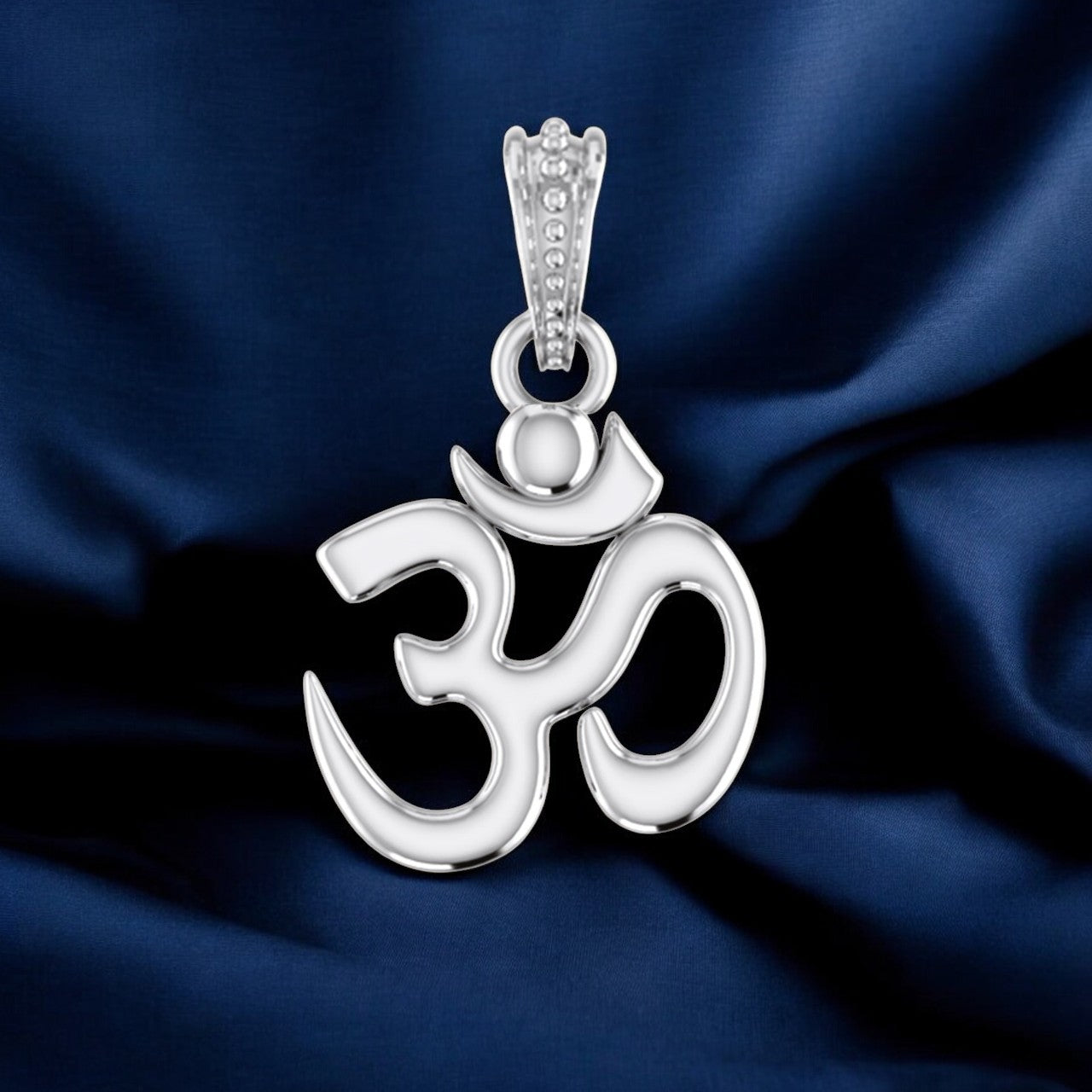 Spiritual OM Pendant: A Symbol of Harmony and Enlightenment (92.5% purity) OM Pendant for Men & Women Pure Silver Locket