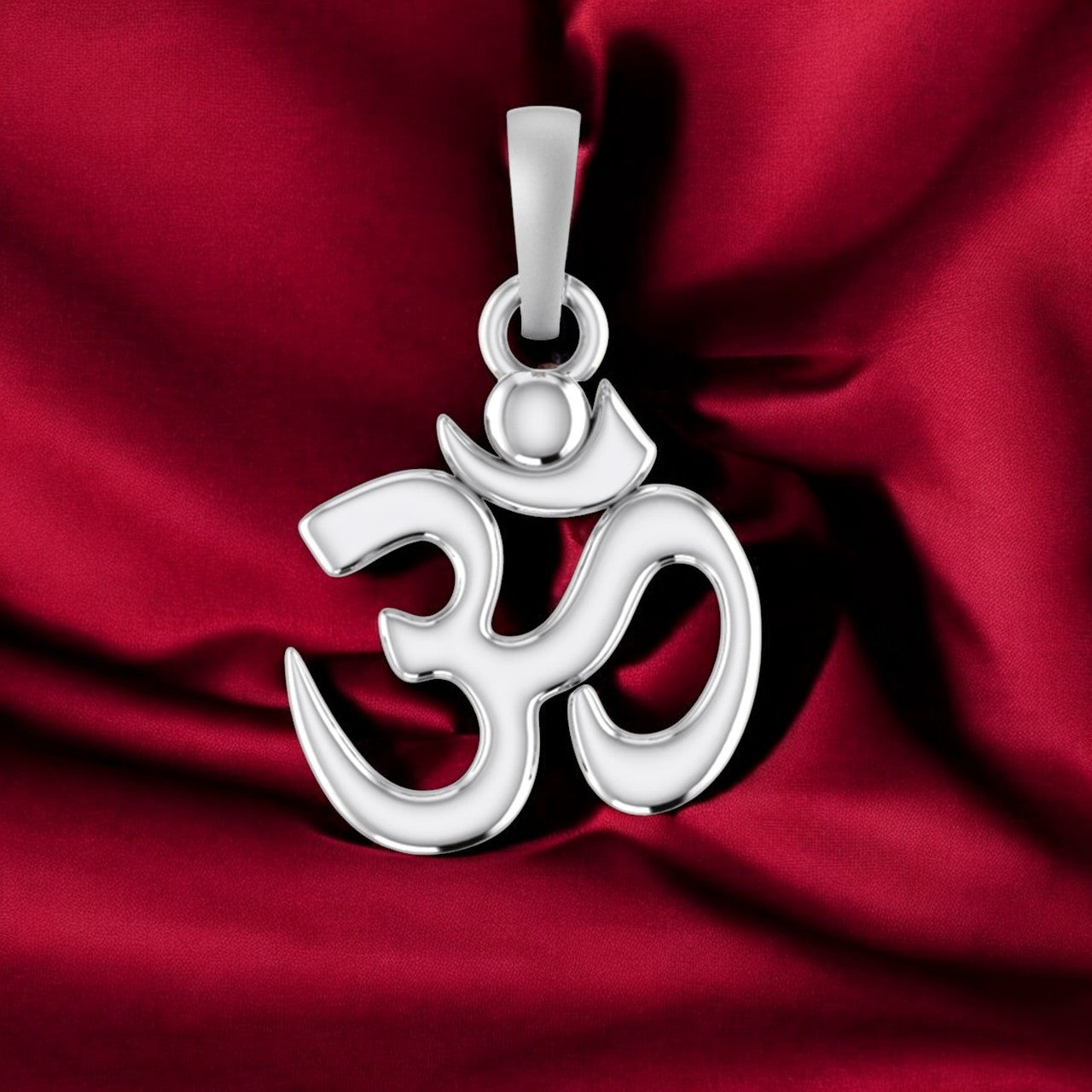 The Power of OM: Spiritual Pendant for Inner Peace (92.5% purity) OM Pendant for Men & Women Pure Silver Locket