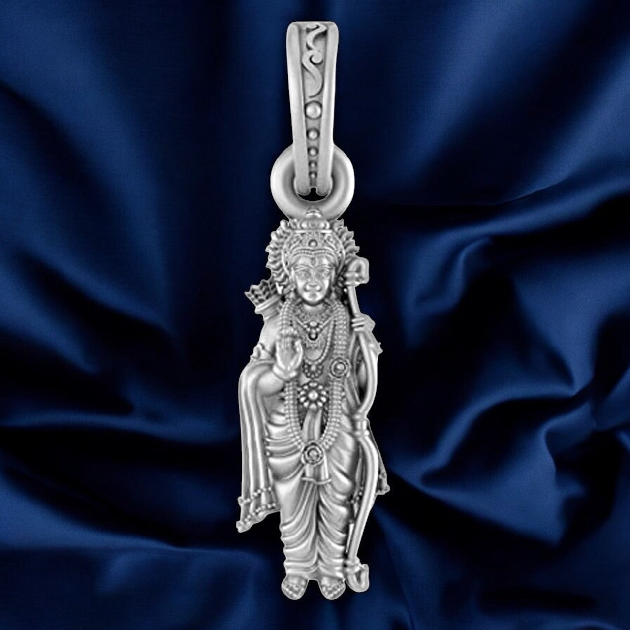 Sterling Silver (92.5% purity) Ramji Pendant for Men & Women Pure Silver Locket