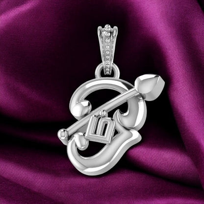 92.5% Pure Sterling Silver Spiritual OM Pendant (Big Size) for Men & Women