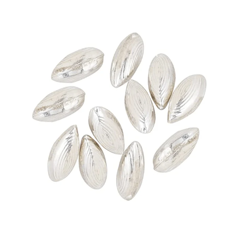 Silver (98% purity) Holy and sacred cardamom 11 Quantity for Pooja and Gift, Pure Silver Elaichi for temple and worship