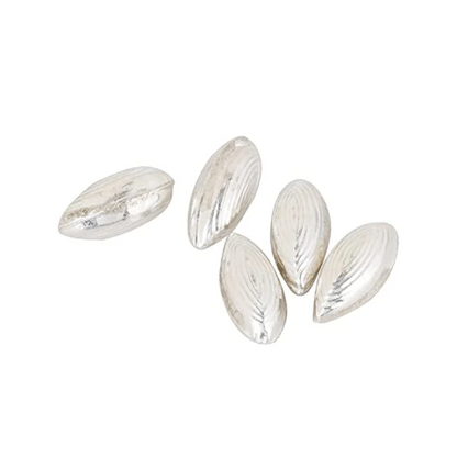 Silver (98% purity) Holy and sacred cardamom 5 Quantity for Pooja and Gift, Pure Silver Elaichi for temple and worship