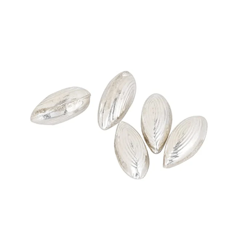 Silver (98% purity) Holy and sacred cardamom 5 Quantity for Pooja and Gift, Pure Silver Elaichi for temple and worship