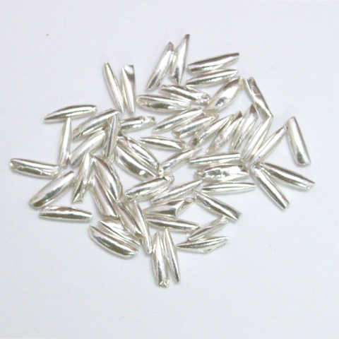 Silver (98% purity) Holy and sacred Rice 51 Pieces for Pooja and Gift, Pure Silver Chawal for temple and worship