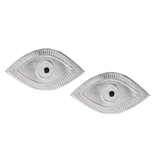 925 Pure Silver Eye for Astrological, Lal Kitab Remedy & Donation Purpose - Pack of 2