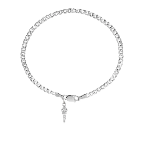92.5% pure Sterling Silver Curb Designer Bracelet with Hanuman Gada for Men & Boys