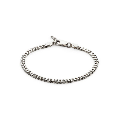 Sterling Silver (92.5% purity) Stylish and Fashionable Curb Bracelet for Women pure silver Bracelet