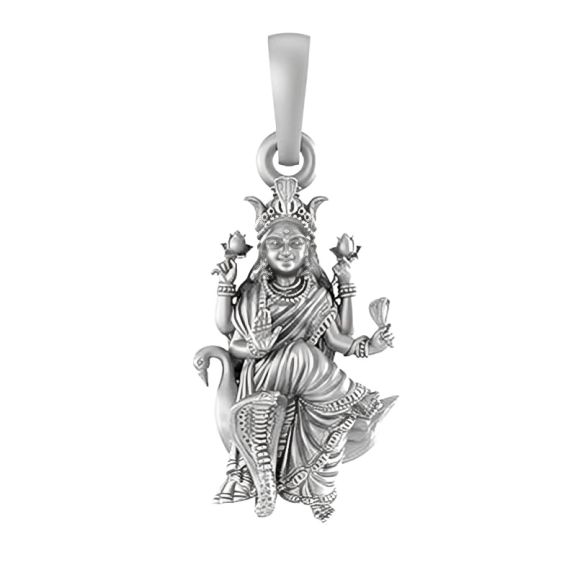 Sterling Silver (92.5% purity) Mansa Devi Pendant for Men & Women Pure Silver MansaDevi Locket