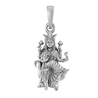 Sterling Silver (92.5% purity) Mansa Devi Pendant for Men & Women Pure Silver MansaDevi Locket