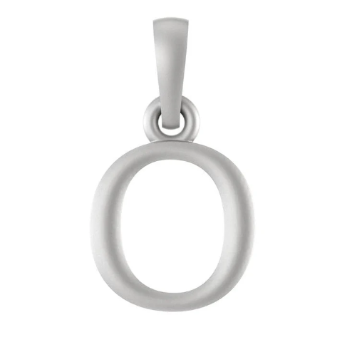 Sterling Silver (92.5% purity) precious Name pendant pure silver designer alphabet O locket
