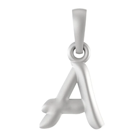 Sterling Silver (92.5% purity) precious Name pendant pure silver designer alphabet A locket
