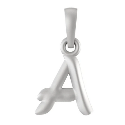 Sterling Silver (92.5% purity) precious Name pendant pure silver designer alphabet A locket