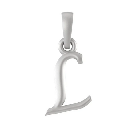 Sterling Silver (92.5% purity) precious Name pendant pure silver designer alphabet L locket