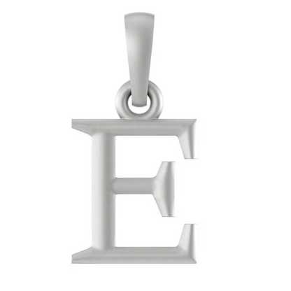 Sterling Silver (92.5% purity) precious Name pendant pure silver designer alphabet E locket