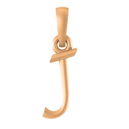 22 CT Gold Plated Silver (92.5% purity) precious and designer Name Alphabet J Pendant For Men and women
