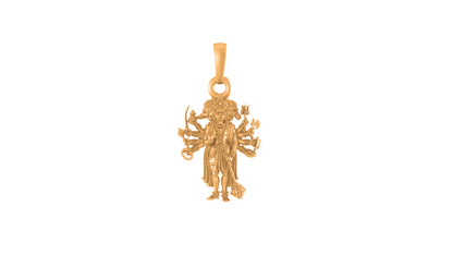 22 CT Gold Plated Silver (92.5% purity) God Panchmukhi Hanuman Pendant (Big Size) for Men