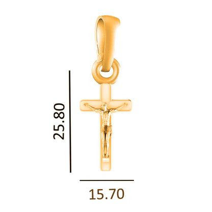 22 CT Gold Plated Silver (92.5% purity) God Jesus Christ Pendant for Men and Women