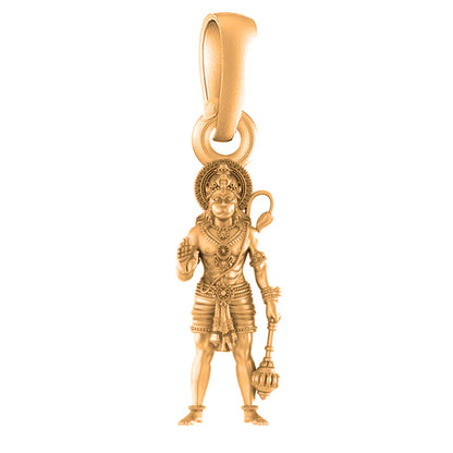 22 CT Gold Plated Silver (92.5% purity)God Hanuman Pendant for Men